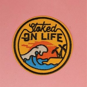 blushandbelle Accessories - ✨2/$10✨ Stoked On Life Wave Iron-On Patch blushandbelle Accessories - ✨2/$10✨ Stoked On Life Wave Iron-On Patch